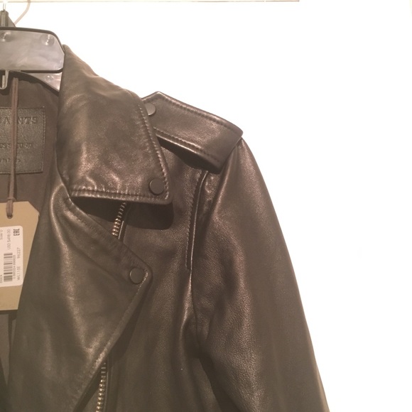 ALLSAINTS Balfern Leather Biker Jacket - Picture 8 of 8